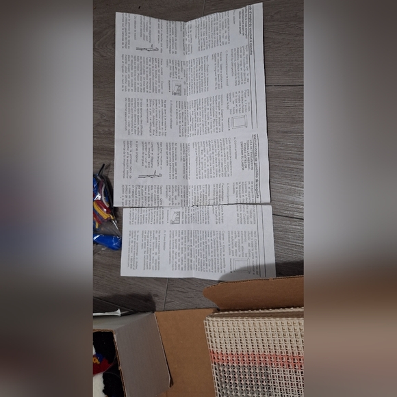 Nascar Latch Hook Kit #NC 5504Small Rug 20" x 30" Rug Started - Picture 6 of 7